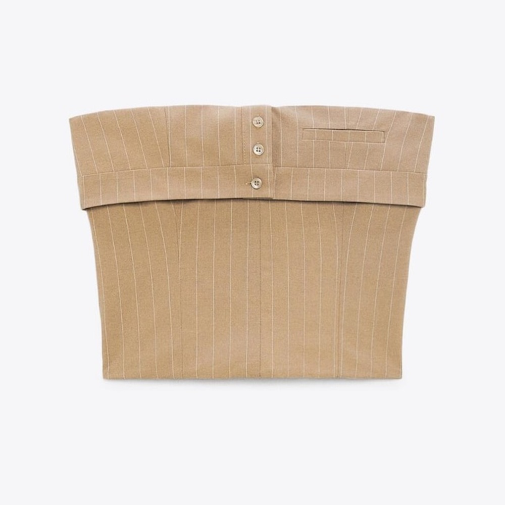 Zara Pinstripe Crop Top *NWT* 3067/002